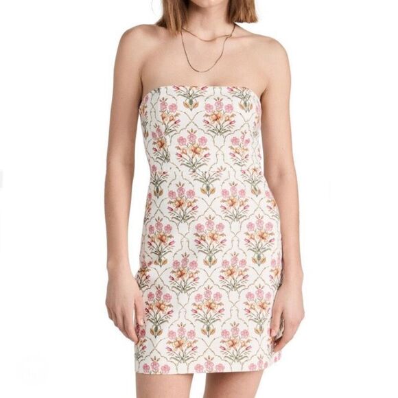 Favorite Daughter Willow Floral Strapless Pencil Mini Dress NWT Size 12/Large
